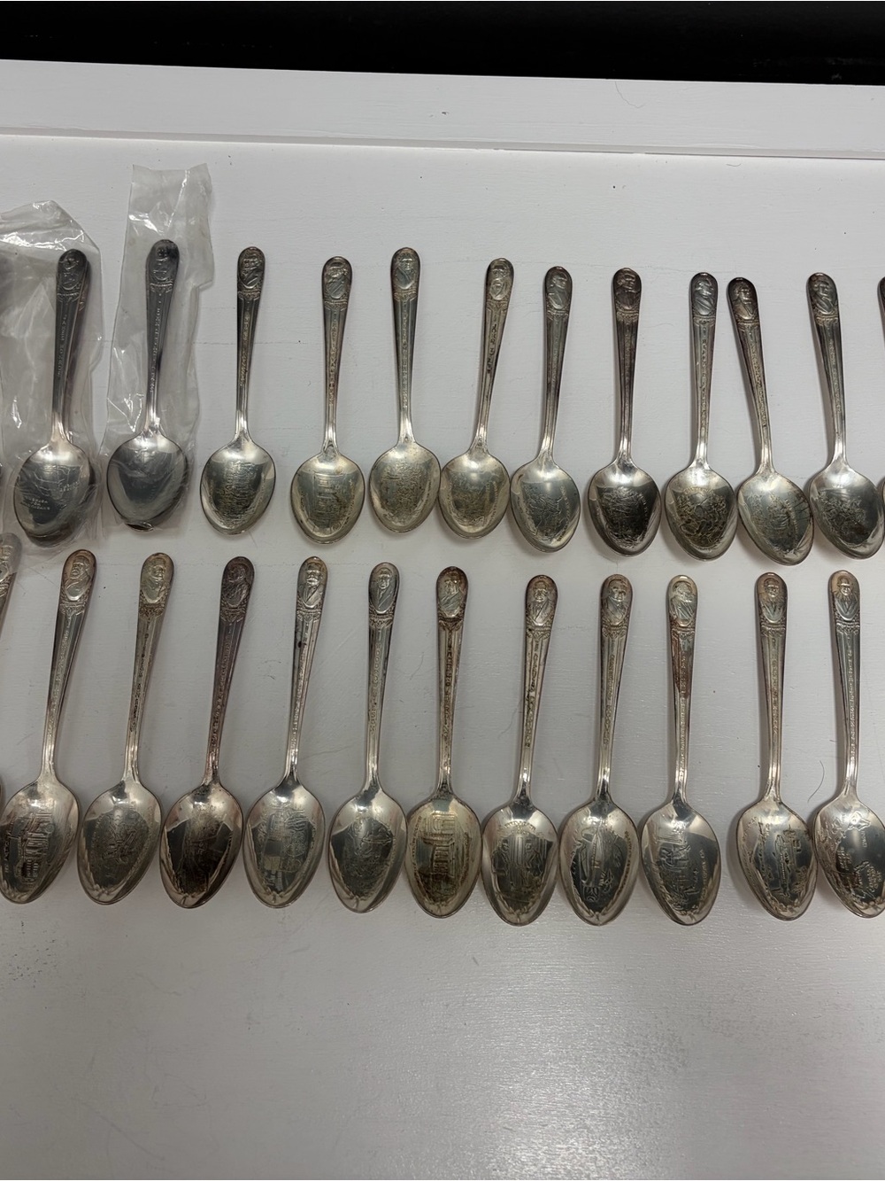 Complete Set of Presidential Spoons through Nixon